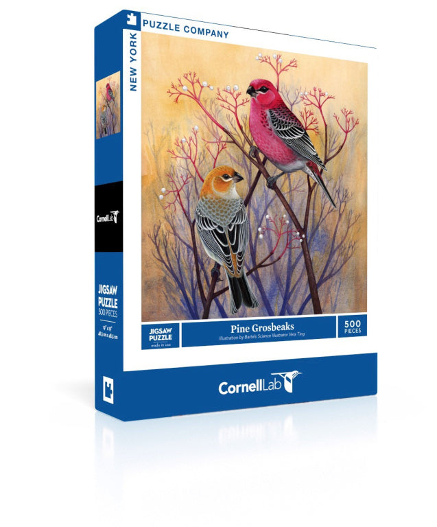 New York Puzzle Company Puzzle Pine Grosbeaks - 500 pieces